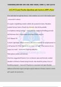 ACE PT Exam Practice Questions and Answers &lpar;100&percnt; Pass&rpar;