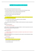 NAPSRX Test questions and answers&lpar;LATEST VERSION&rpar;
