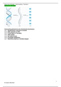 Moleculaire Biologie MLO - Samenvatting DNA, RNA, Eiwit