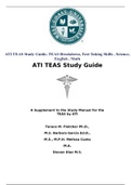 ATI TEAS Study Guide&semi; TEAS Breakdown&comma; Test-Taking Skills &comma; Science&comma; English &comma; Math