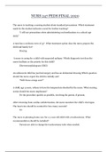 NURS 247 PEDS FINAL 2020 &vert; NURS247 PEDS FINAL