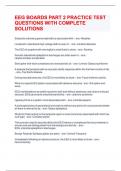 EEG BOARDS PART 2 PRACTICE TEST QUESTIONS WITH COMPLETE SOLUTIONS