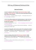 NUR 195 ATI Maternal Newborn & Peds &vert; NUR195 ATI Maternal Newborn & Peds