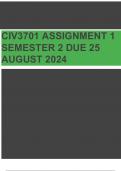 CIV3701 Assignment 1 &lpar;QUALITY ANSWERS&rpar; Semester 2 2024  Course Civil Procedure &lpar;CIV3701&rpar; Institution University Of South Africa &lpar;Unisa&rpar; Book Civil Procedure