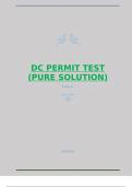 DC Permit Test &lpar;pure solution&rpar;