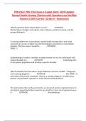 PRN1562&sol; PRN 1562 Exam 1 &lpar;Latest 2024&sol; 2025 Update&rpar; Mental Health Nursing &vert;Review with Questions and Verified Answers&vert;100&percnt; Correct&vert; Grade A - Rasmussen
