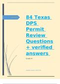 84 Texas DPS Permit Review Questions &plus; verified answers