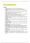 BIOS 252 Midterm Review&Tab;&lpar;UPDATE 2021&rpar;