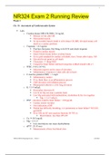 NR324 Exam 2 Running Review &lpar;Graded A&plus;&rpar;LATEST UPDATE