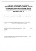 WGU C201 BUSINESS ACUMEN OBJECTIVE ASSESSMENT TEST BANK CONTAINS &lpar;VERSION 2024&sol;25 &rpar; WITH ACTUAL CORRECT QUESTIONS AND VERIFIED DETAILED RATIONALES ANSWERS 2024&lpar;NEWEST&rpar; ALREADY GRADED A&plus;