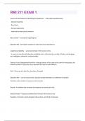 RMI 211 EXAM 1 Questions With Correct Solutions&comma; Already Passed&excl;&excl;