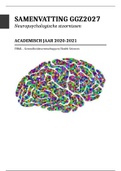 Samenvatting  GGZ2027 Neuropsychologische Stoornissen (GGZ2027)