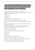 Auto Engine Repair &lpar;SOS Michigan Test Prep Valve Train&rpar;