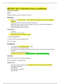 NR 601 wk 6 Genitourinary problems &lpar;LATEST UPDATE&rpar;