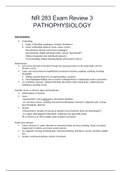 NR 283 Exam Review 3 PATHOPHYSIOLOGY(LATEST UPDATE)