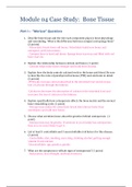 Rasmussen College - BSC 2346 Module 04 Case Study 2&colon; Bone Tissue&comma; Complete solution&period;