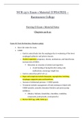 NUR 2571 Exam 1 Material {UPDATED} | Nursing II Exam 1 Material Notes