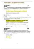 Exam &lpar;elaborations&rpar; MN 551 WEEK 3 QUIZ WITH ANSWERS 