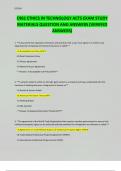 C961 ETHICS IN TECHNOLOGY ACTS EXAM STUDY MATERIALS QUESTION AND ANSWERS &lpar;VERIFIED ANSWERS&rpar;