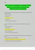 C961 ETHICS IN TECHNOLOGY GLOSSARY TERMS EXAM STUDY MATERIALS QUESTION AND ANSWERS &lpar;VERIFIED ANSWERS&rpar;