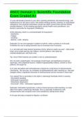 ANCC Domain 1- Scientific Foundation Exam Graded A&plus;