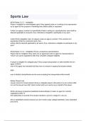 Sports Law Exam Questions with correct Answers 2024&lpar; A&plus; GRADED 100&percnt; VERIFIED&rpar;&period;