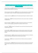 NUR2092 Health Assessment Final Exam-Questions with Correct Answers&sol; Verified