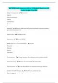 NUR 2092 Health Assessment Exam 1 &lpar;Muskus&rpar;-Questions with Correct Answers&sol; Verified