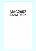 MAC2602 EXAM PACK 2021