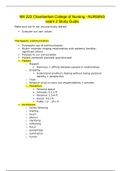 NR 222 Chamberlain College of Nursing - NURSING exam 2 Study Guide(Graded A+) UPDATE 