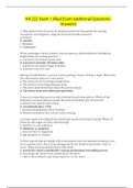 NR 222 Exam 1 &lpar;Real Exam Additional Questions-Answers&rpar;LATEST UPDATE 