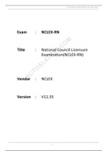  NCLEX RN Versions 1 -12 With 850 Questions And Answers/Rationales 