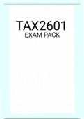 TAX2601 EXAM PACK