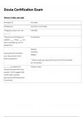 DOULA CERTIFICATION EXAM 2024-2025 ACTUAL EXAM 50 QUESTIONS AND CORRECT DETAILED ANSWERS &lpar;VERIFIED ANSWERS&rpar; &vert;ALREADY GRADED A&plus;