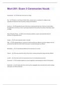 Mort 201&colon; Exam 3 Ceremonies Vocab Questions And Answers Graded A&plus;