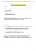 Mental Health&lpar;Varcarolis&rpar; Exam 1