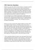 CRC Interview Questions&period;