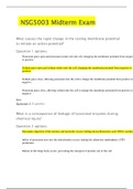 NSG5003 Midterm Exam Question And Answers&lpar; Complete Solution Rated A&rpar;