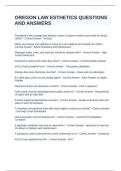 OREGON LAW ESTHETICS QUESTIONS AND ANSWERS&period;