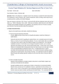 NR305 WEEK 6 Course Project Milestone &num;2&colon; Nursing Diagnosis and Plan of Care Form 