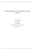BUS 526 Assignment 1 The Art of Negotiation &ndash; Strayer University &vert; BUS526 Negotiation & Conflict Resolution &lbrace;2020&rcub;