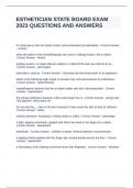 Oregon State Board exam package deal bundle questions and answers