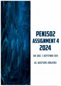 PEN1502 Assignment 4 2024 &vert; Due 3 September 2024