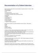 Documentation of a Patient Interview questions and answers graded A&plus; 2024&sol;2025