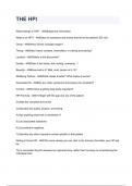 HPI and Documentation  2024&sol;2025 Questions with Correct Answers &lpar;ALL BUNDLED HERE&excl;&excl;&excl;&rpar;