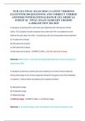 NUR 1211 FINAL EXAM 2024&sol; 2 LATEST VERSIONS EACH WITH 200 QUESTIONS AND CORRECT VERIIED ANSWERS WITH RATIONALES&sol;NUR 1211 MEDICAL SURGICAL  FINAL EXAM &sol;ALREADY GRADED A&plus;&sol;BRAND NEW 202-2025