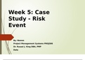 DeVry University&comma; Keller Graduate School of Management - PROJ 586 Course Project Week 5 Risk Matrix  &  Risk Event Case Study Power point presentation