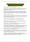 PSW NACC Review &num;1 Exam Questions with Answers