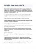 HESI RN Case Study&colon; HIV&sol;TB questions and answers graded A&plus; 2024&sol;2025