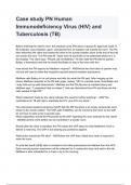 Case study PN Human Immunodeficiency Virus &lpar;HIV&rpar; and Tuberculosis &lpar;TB&rpar; questions and answers graded A&plus; 2024&sol;2025